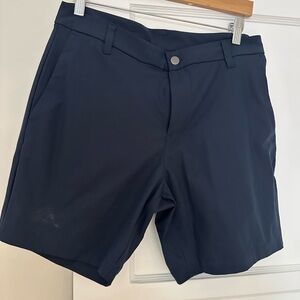 lululemon athletica Men's Dark Blue Flat Front Shorts